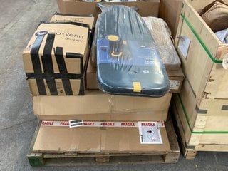 PALLET OF ASSORTED ITEMS TO INCLUDE JOSEPH JOSEPH GLIDE MAX PLUS EASY-STORE IRONING BOARD: LOCATION - B5 (KERBSIDE PALLET DELIVERY)