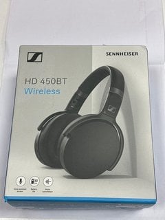 SENNHEISER HD 450BT WIRELESS HEADPHONES (ORIGINAL RRP - £129) IN BLACK: MODEL NO SEBT4 (WITH BOX & ALL ACCESSORIES) [JPTM124947]