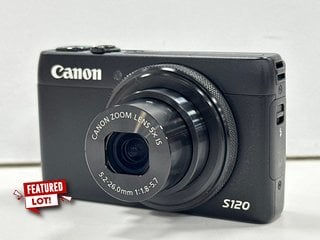 CANON POWERSHOT S120 POINT-AND-SHOOT DIGITAL CAMERA IN BLACK: MODEL NO PC2003 (UNIT ONLY) [JPTM124979]