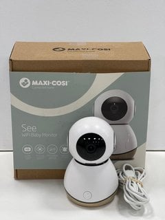 MAXI-COSI SEE, WI-FI BABY MONITOR CAMERA IN WHITE: MODEL NO CS09S (WITH BOX AND POWER CABLE) [JPTM124987]