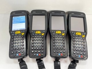 QTY OF 4 HONEYWELL DOLPHIN 99EX HANDHELD MOBILE COMPUTERS: MODEL NO 99EXLW (WITH BATTERY) [JPTM124918]