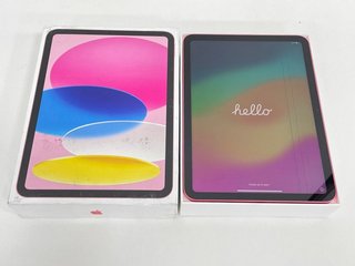 APPLE IPAD 10TH GEN 64GB TABLET WITH WIFI IN PINK: MODEL NO A2696 (WITH BOX) [JPTM124167]