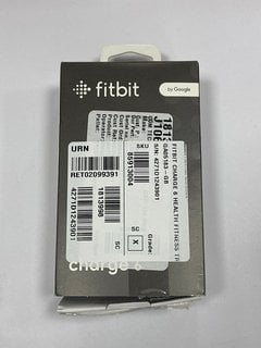 FITBIT BY GOOGLE CHARGE 6 FITNESS + HEALTH TRACKER (ORIGINAL RRP - £139) IN BLACK CASE, OBSIDIAN BAND: MODEL NO G3MP5 (WITH BOX & ALL ACCESSORIES) [JPTM124949]