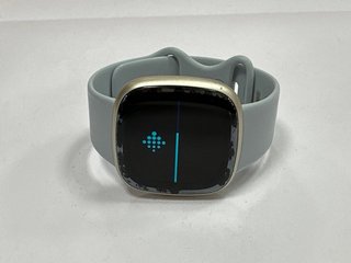 FITBIT SENSE 2 SMARTWATCH IN SOFT GOLD & BLUE MIST INFINITY BAND: MODEL NO FB 521 (WITH L STRAP & CHARGER CABLE) [JPTM124903]