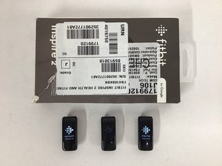 3X FITBIT INSPIRE 2 HEALTH & FITNESS TRACKERS: MODEL NO FB418 (WITH ACCESSORIES AS SHOWN) [JPTM125075]