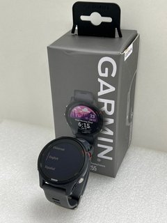 GARMIN FORERUNNER 255 SMARTWATCH IN SLATE GREY: MODEL NO AB4308 (WITH BOX & ALL ACCESSORIES) [JPTM124964]