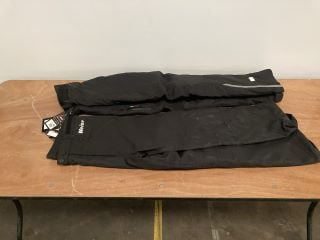 WEISE MARIN BLACK BIB AND BRACE RIDING TROUSERS (EXTRA LARGE/36) AND WEISE BLACK RIDING TROUSERS (SIZE EXTRA LARGE/36)