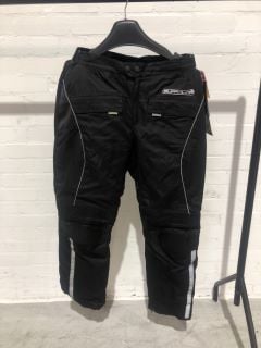 MILANO SPORT BLACK TOURING RIDING TROUSERS (SIZE XXL) AND BUFFALO BLACK PHANTOM RIDING TROUSERS (SIZE XXL/38)