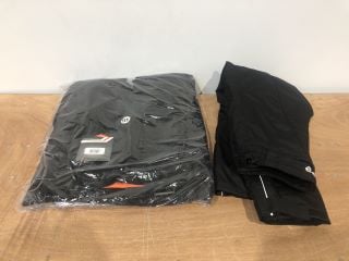 WEISE BLACK CORE RIDING JEANS (SIZE XXL/38) AND AKITO BLACK RAINBOW PLUS RIDING TROUSERS (SIZE XXL)