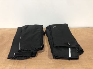 MILANO SPORT SPORT RIDING TROUSERS BLACK (SIZE XXXL) AND WEISE CORE JEANS BLACK (SIZE XXXL)