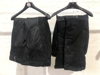 BUFFALO BLACK MOTORCYCLE TROUSERS ( SIZE 4XL) X2