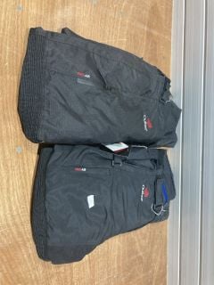 WEISE SEATTLE BLACK TROUSERS (SIZE 5XL) AND WEISE MEMPHIS REGULAR BLACK TROUSERS (SIZE 5XL)