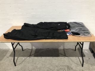 DUCHINNI PACIFIC JEAN SHORT BLACK ( SIZE 8XL) X2 AND MILANO SPORT SPORT RIDING TROUSERS (SIZE 8XL) DUCHINNI PACIFIC JEAN SHORT BLACK (SIZE 10XL) AND DUCHINNI PACIFIC JEAN SHORT BLACK (SIZE 6XL) BUFFA