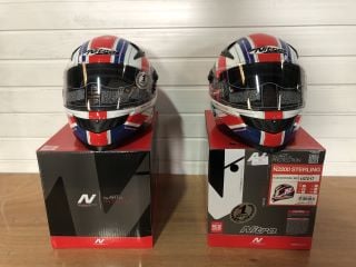 2X NITRO HELMETS N2200 STERLING SIZE SMALL BLUE/WHITE/RED