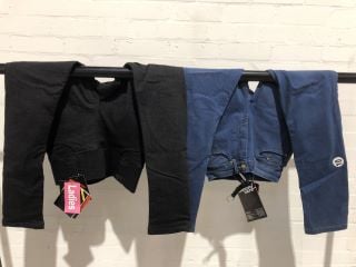 WEISE #1677 LADIES BLUE MOTORCYCLE JEANS SIZE 10 AND WEISE AURORA LEGGINS BLACK LADIES SIZE 10