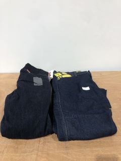 DRAGGIN CLASSIC FIT BLUE JEANS (SIZE 14) AND WEISE AURORA BLUE LEGGINGS (SIZE 14)