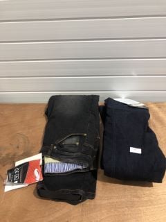 WEISE AURORA BLUE LEGGINS (SIZE 18) AND WEISE TUNDRA BLACK JEANS SIZE 18