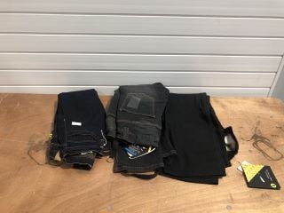 DRAGGIN JEANS DENIM BLUE SIZE 28 TO INCLUDE DRAGGIN JEANS CLASSIC BLACK SIZE 34 AND WEISE TUNDRA SHORT LEG JEANS BLACK IN SIZE 40