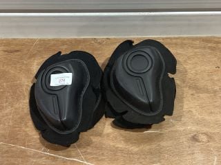 FOUR SMALL PLAIN BLACK PROTECTION PADS