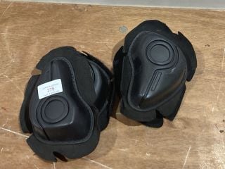 FOUR SMALL PLAIN BLACK PROTECTION PADS