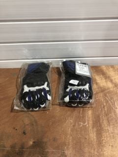 DAYTONA BLUE AND BLACK MOTORCYCLE GLOVE X2 (SIZE S)