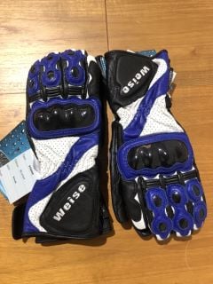 WEISE WRG371 SMALL MOTORCYCLE GLOVES AND WEISE WRG321 MOTORCYCLE GLOVES SIZE S