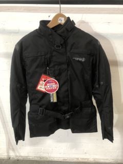 MOTO ONE BLACK MOTORCYCLE JACKET (SIZE L)