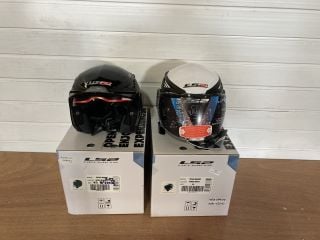 X2 L52 HELMETS OF586 BISHOP SIZE EXTRA SMALL ( 1 HELMET GLOSS BLACK 1 GLOSS WHITE)