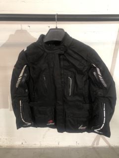 WEISE BLACK WITH GREY & RED ACCENTS MOTORCYCLE JACKET (SIZE 44/L)