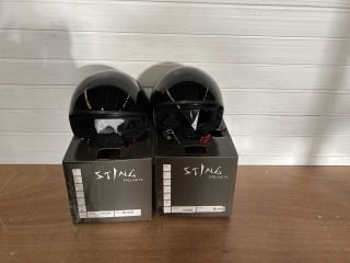 2X STING HELMETS COCON EXTRA EXTRA LARGE (BLACK)