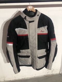 WEISE DAKAR II BLACK RED BONE GREY RIDING JACKET (SIZE L-44)