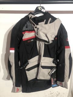 WEISE DAKAR II BLACK RED BONE GREY RIDING JACKET (SIZE XL-46)