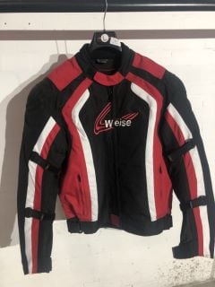 WEISE CORSA TEXTILE JACKET RED WHITE BLACK (SIZE 44-L)