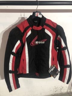 WEISE CORSA TEXTILE JACKET RED WHITE BLACK (SIZE 44-L)