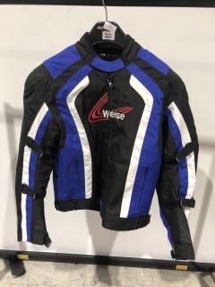 WEISE RIDING JACKET BLUE WHITE BLACK (SIZE 42-M)