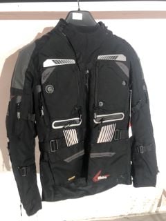 WEISE CORDURA BLACK WITH GREY HIGHLIGHTS RIDING JACKET (SIZE 42-M)