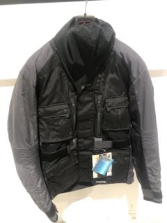 WEISE CORDURA RIDING JACKET BLUE BLACK WITH FACE COVER (SIZE M)