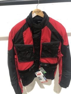 WEISE DYNASTAR II RIDING JACKET RED BLACK (SIZE S)