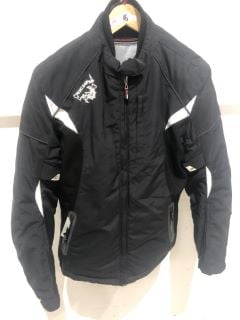 RICHA KAYLA LADIES JACKET BLACK WHITE (SIZE DXL)