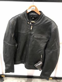 WEISE RIDING JACKET WAXED BLACK (SIZE 44-L)