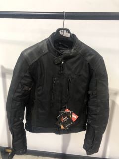 WEISE RIDING JACKET LEATHER ALL BLACK (SIZE M)