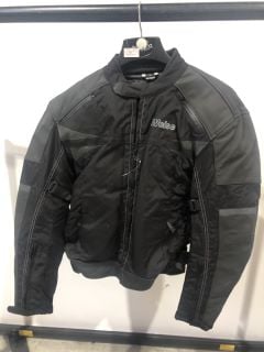 WEISE RIDING JACKET LEATHER ALL BLACK (SIZE L)