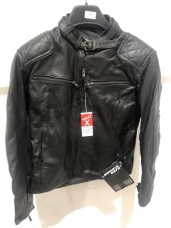 WEISE CLASSIC FULL LEATHER RIDING JACKET BLACK (SIZE 42)