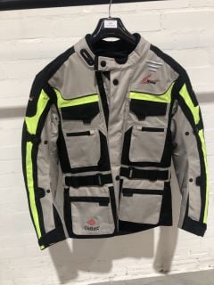 WEISE OUTLAST GREY AND NEON GREEN RIDING JACKET (SIZE M)