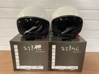 2X STING HELMETS COCON SIZE EXTRA EXTRA LARGE COCON (WHITE)