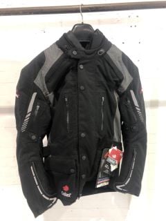 WEISE BLACK & GREY MOTORCYCLE JACKET (SIZE 44/L)