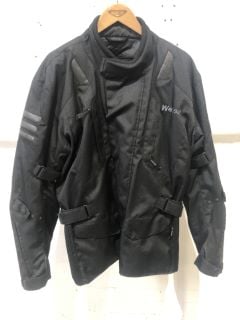 WEISE BLACK MOTORCYCLE JACKET (SIZE L)