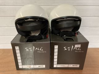 2X STING HELMETS COCON SIZE EXTRA EXTRA LARGE COCON (WHITE)