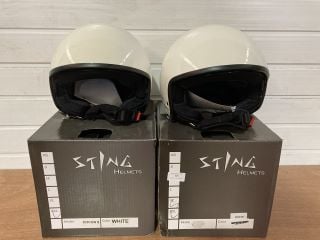 2X STING HELMETS COCON S SIZE  EXTRA EXTRA LARGE (WHITE)