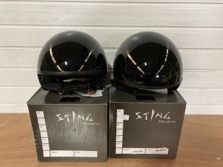 2X STING HELMETS COCON SIZE EXTRA EXTRA LARGE (BLACK)